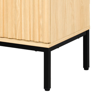 Rowan Geometric Modern Transitional 2-Shelf Bath Vanity Cabinet Only (Sink Basin Not Included)